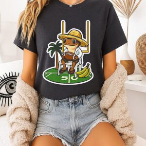 Puerto Rico Pride Cute Coqui Jibaro Football Game T-Shirt