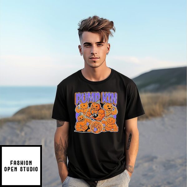 Pumpkin Gym Workout Fitness Halloween Funny T-Shirt
