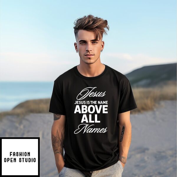 Qb Justin Fields Wearing Jesus Is The Name Above All Names T-Shirt