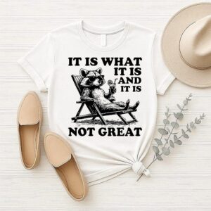 Raccoon It Is What It Is And It Is Not Great T-Shirt