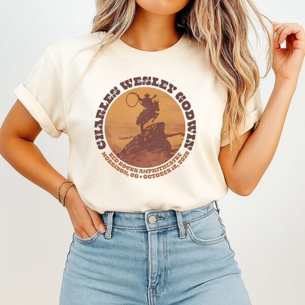 Red Rocks Charles Wesley Godwin 10-15-2025 T-Shirt