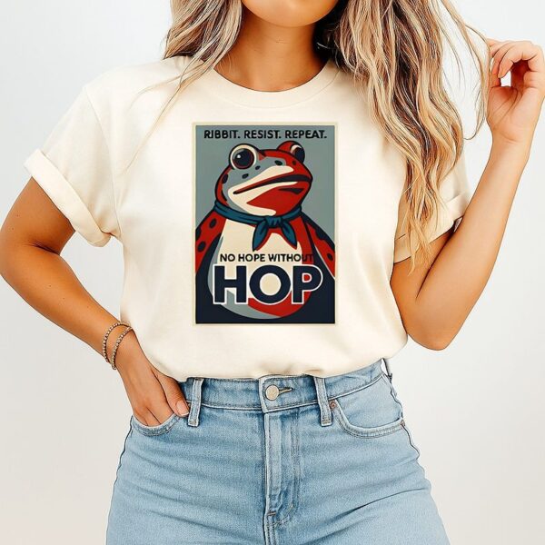 Resist Portland Frog Stand With Frog Ribit Resist Repeat T-Shirt