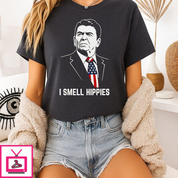 Ronald Reagan I Smell Hippies T-Shirt