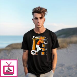 Sam White West Virginia Mountaineers Illustrated T-Shirt