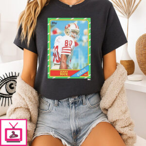 San Francisco 49ers Jerry Rice Trading Card T-Shirt