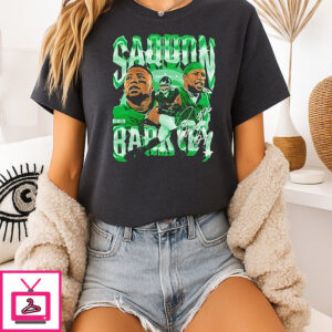Saquon Barkley Philadelphia Eagles Vintage Signature T-Shirt