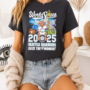 Seattle Mariners World Series 2025 Seize The Moment Mascot T-Shirt