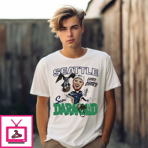 Seattle Seahawks Sam Darnold Chirp Chirp Caricature T-Shirt