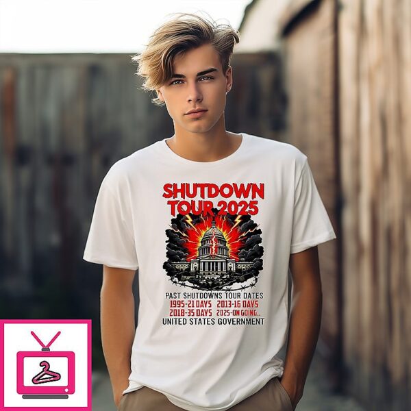 Shutdown Tour 2025 Pat Shutdowns Tour Dates T-Shirt