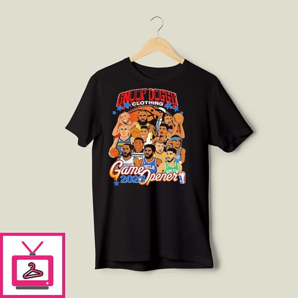 Snoop Dogg’s Clothing Game Opener 2025 Several NBA Players T-Shirt