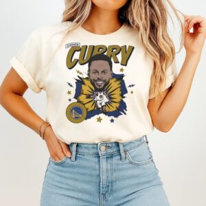 Steph Curry Golden State Warriors Caricature T-Shirt