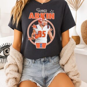 Tanner Arkin Illinois Fighting Illini Portrait T-Shirt