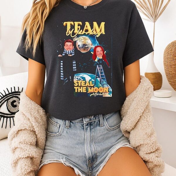 Team Warrky Sarah & David Steal The Moon T-Shirt