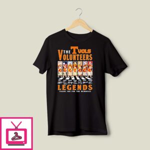 Tennessee Volunteers The Vols Volunteers Legends Thank You For The Memories T-Shirt