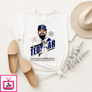 Teoscar Hernandez Los Angeles Dodgers Caricature 2025 T-Shirt