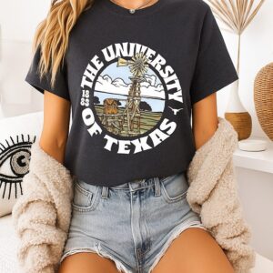 Texas Longhorns Football The University Of Texas Est 1883 Landscape Logo T-Shirt Texas Longhorns Football The University Of Texas Est 1883 Landscape Logo T-Shirt