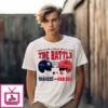 The Battle New York Yankees Vs Boston Red Sox 2025 Mlb Al Wild Card Matchup T-Shirt