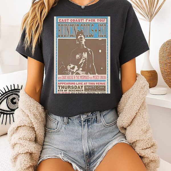 The Bouncing Souls Houston Tx Concert Poster T-Shirt