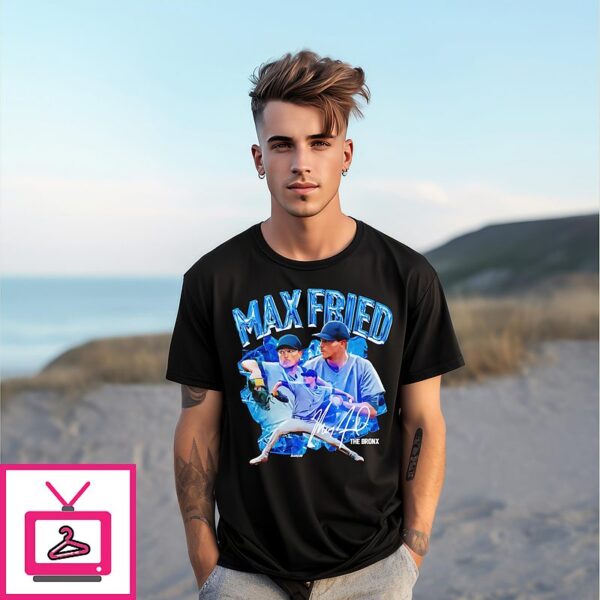 The Bronx Max Fried New York Yankees Player Collage Signature T-Shirt