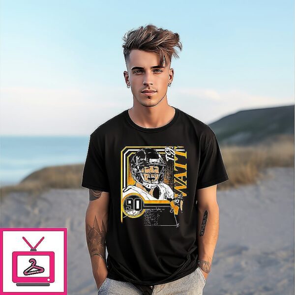 T.j. Watt Pittsburgh Steelers Collage Frame Signature T-Shirt