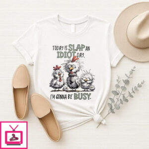 Today Is Slap An Idiot Day I’m Gonna Be Busy T-Shirt