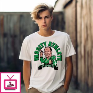 Tony Soprano Varsity Athlete New York Jets Football Cartoon T-Shirt