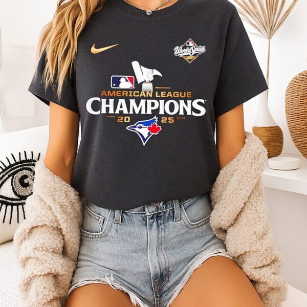 Toronto Blue Jays American League Champions 2025 Logo T-Shirt