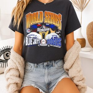 Toronto Blue Jays Vs Los Angeles Dodgers Dueling World Series 2025 T-Shirt