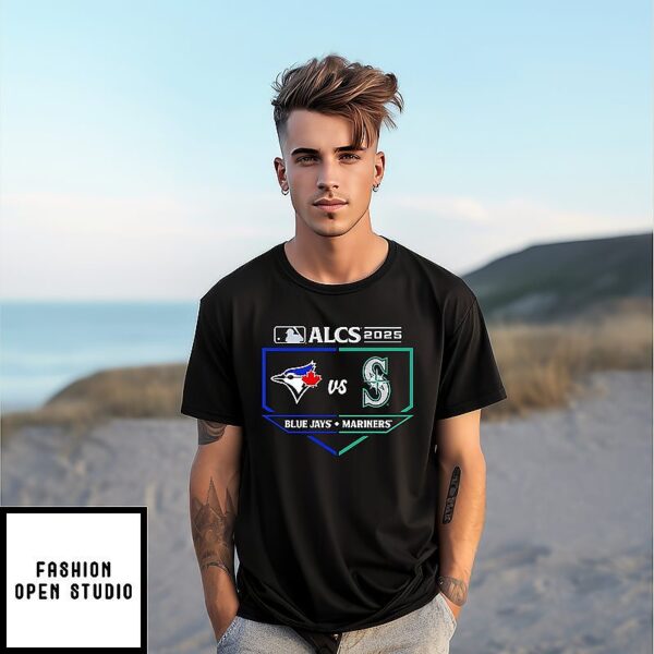 Toronto Blue Jays Vs. Seattle Mariners 2025 American League Championship Series Matchup T-Shirt