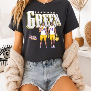 Trey’dez Green Lsu Tigers Illustrated T-Shirt