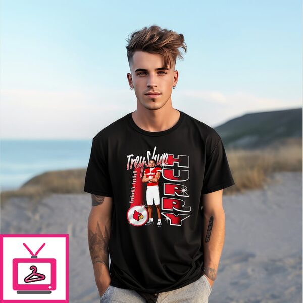 Treyshun Hurry Louisville Cardinals Portrait T-Shirt