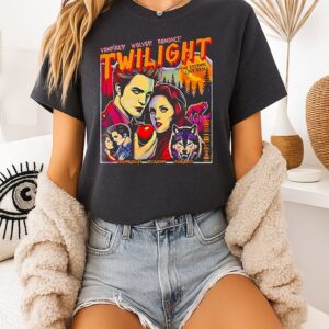 Twilight Vampires Wolves Romance Halloween T-Shirt