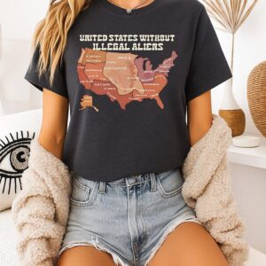 US Without Illegal Aliens Native Land Map T-Shirt