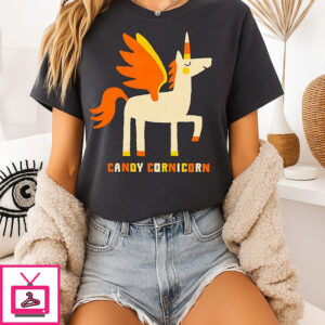 Unicorn Candy Cornicorn Halloween T-Shirt