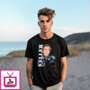 Utah Mammoth Clayton Keller Caricature Player Signature T-Shirt