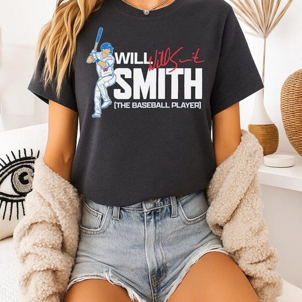 Will Smith The Baseball Player Los Angeles Dodgers Swing Signature T-Shirt