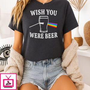 Wish You Were Beer Pink Floyd Pride T-Shirt