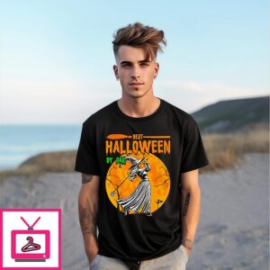 Witch Playing Golf Best Halloween By Par T-Shirt Witch Playing Golf Best Halloween By Par T-Shirt