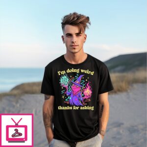 Wizard Snake I’m Doing Weird Thanks For Asking T-Shirt