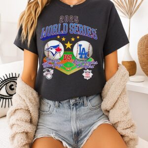 World Series 2025 Toronto Blue Jays Vs La Dodgers Vintage T-Shirt World Series 2025 Toronto Blue Jays Vs La Dodgers Vintage T-Shirt