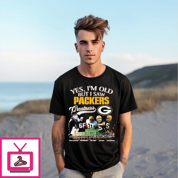 Yes I’m Old But I Saw Green Bay Packers Greatness Signatures T-Shirt