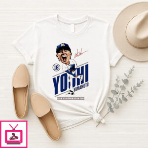 Yoshinobu Yamamoto Los Angeles Dodgers Caricature 2025 T-Shirt