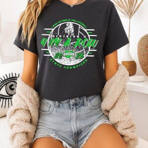 2025 Lake Catholic Cougars Ohsaa Volleyball D5 4 In A Row State Champions Logo T-Shirt