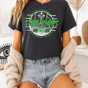 2025 Mcnicholas Rockets Ohsaa Volleyball D4 State Champions Logo T-Shirt