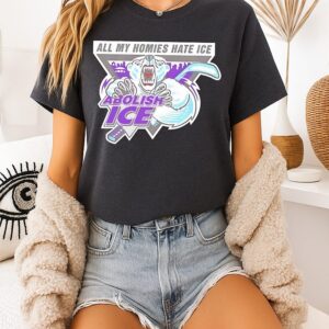 Abolish Ice All My Homies Hate Ice Hockey T-Shirt