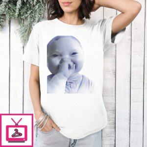 Ai Baby Holding Laugh Meme Viral Trend T-Shirt