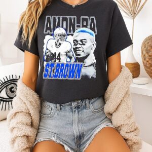 Amon-Ra St. Brown Detroit Lions Dreams Player Collage T-Shirt