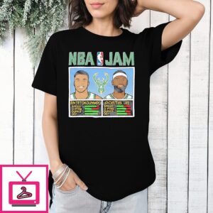 Antetokounmpo And Portis Jr NBA Jam Milwaukee Bucks T-Shirt