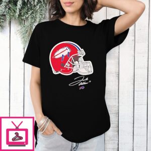 Billustration Josh Allen Buffalo Bills Helmets T-Shirt