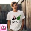 Black Cat What Christmas Tree T-Shirt